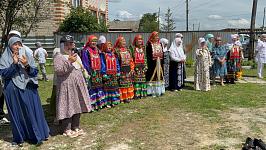 ِِФото 3 закладка первого камня в основание новой строящейся мечети в селе Аргаяш